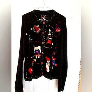 Ugly Christmas Sweater by Branded Apparel tree angel stockings